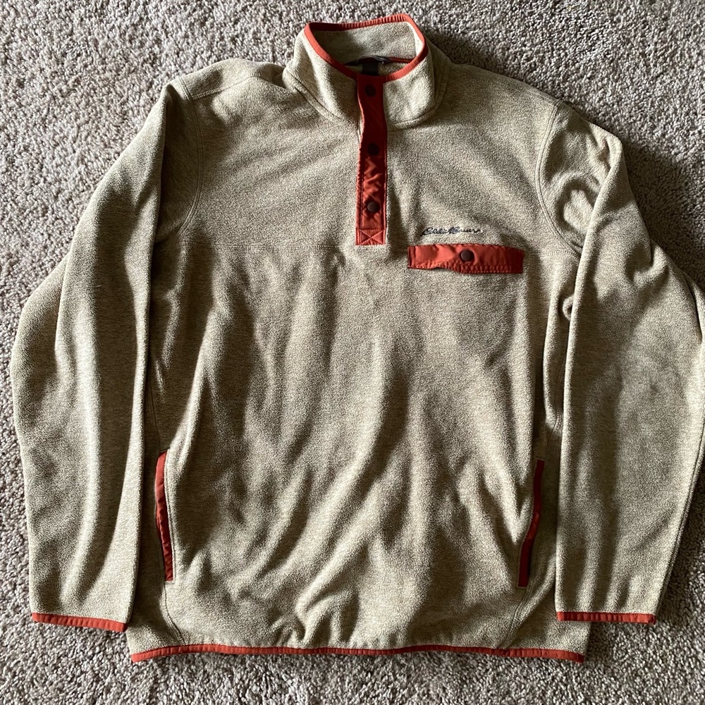 Eddie Bauer Men’s Chutes Mock Neck Fleece